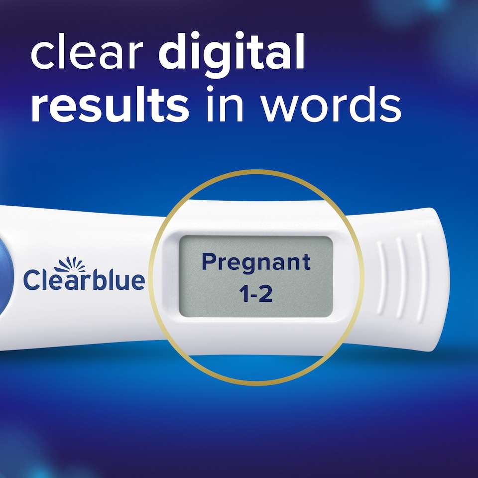 image 1 of Clearblue Digital Pregnancy Test with Weeks Indicator 1 Pack
