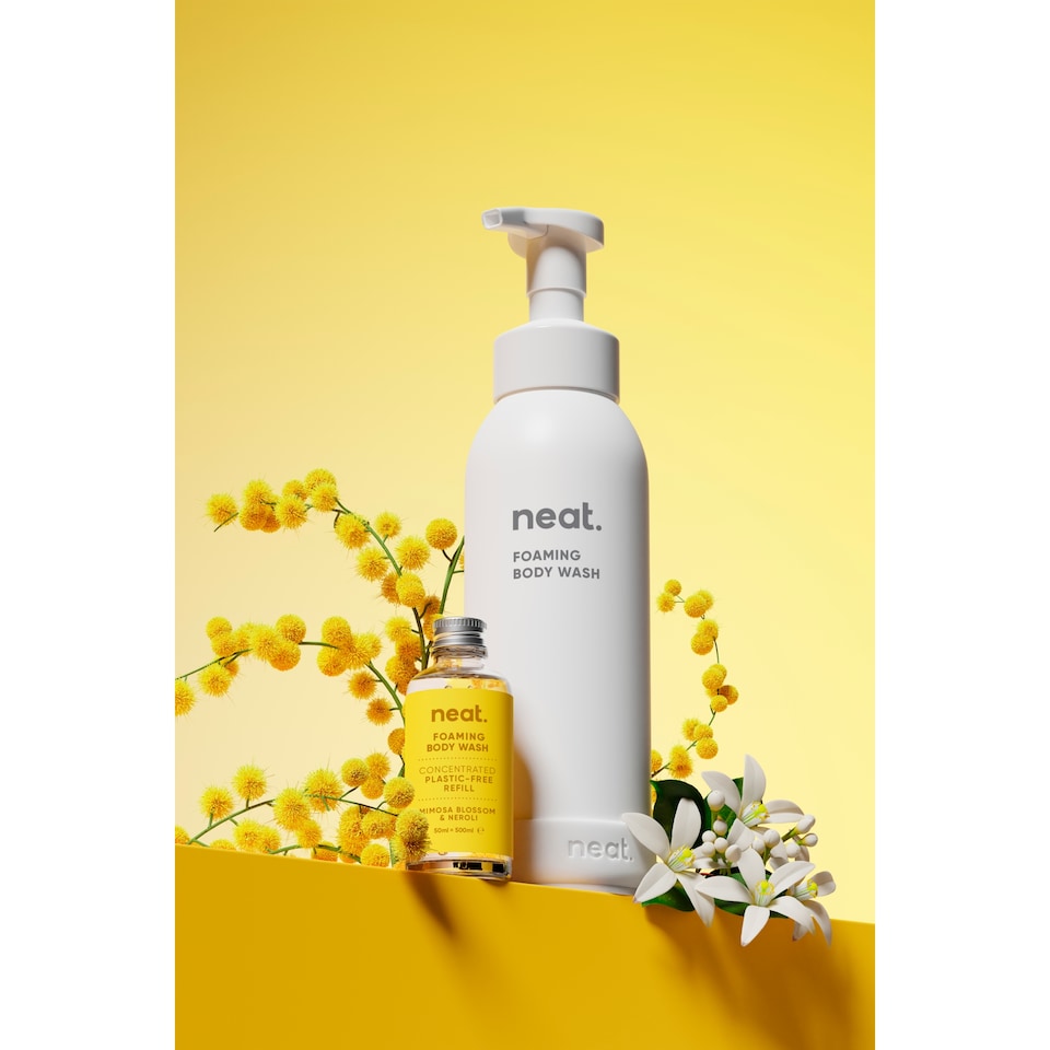 image 1 of Neat Foaming Body Wash Mimosa Blossom and Neroli Starter Pack 50ml