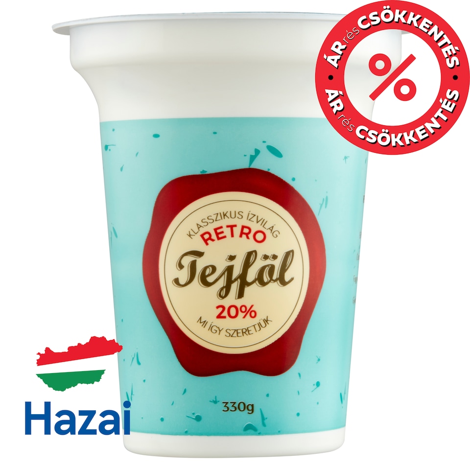 Retro habart tejföl 20% 330 g