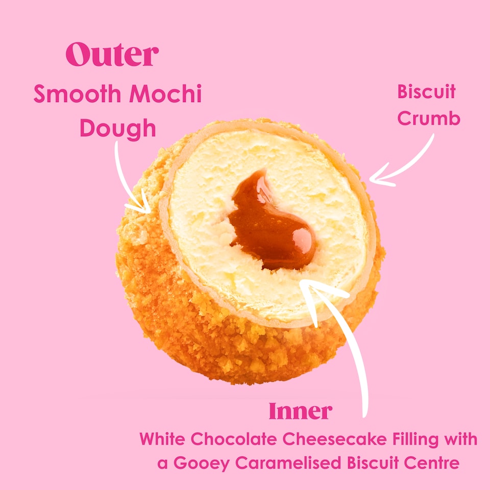 image 1 of Little Moons Cheesecakes - Caramelised Biscuit & White Chocolate 4x30g