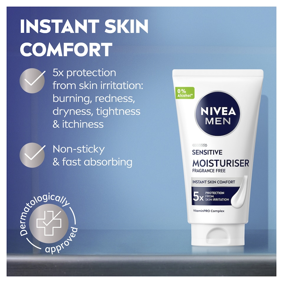 image 1 of NIVEA MEN Sensitive Moisturiser 75ml