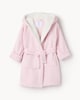 image 1 of F&F Girls Fleece Hooded Dressing Gown in Pink