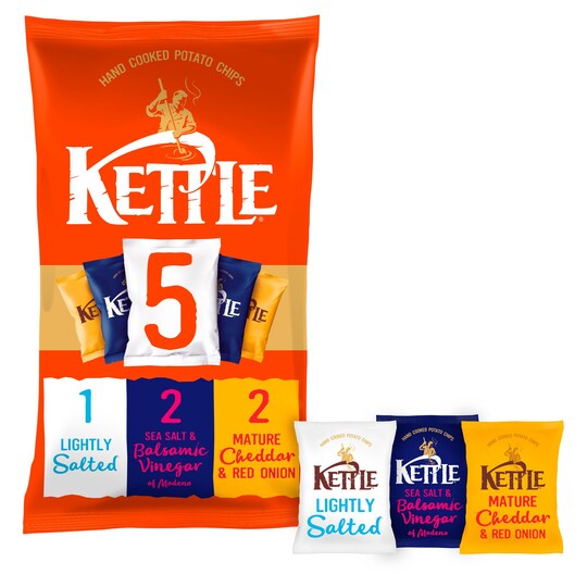 Kettle Chips Variety Pack 5 X 30G Tesco Groceries
