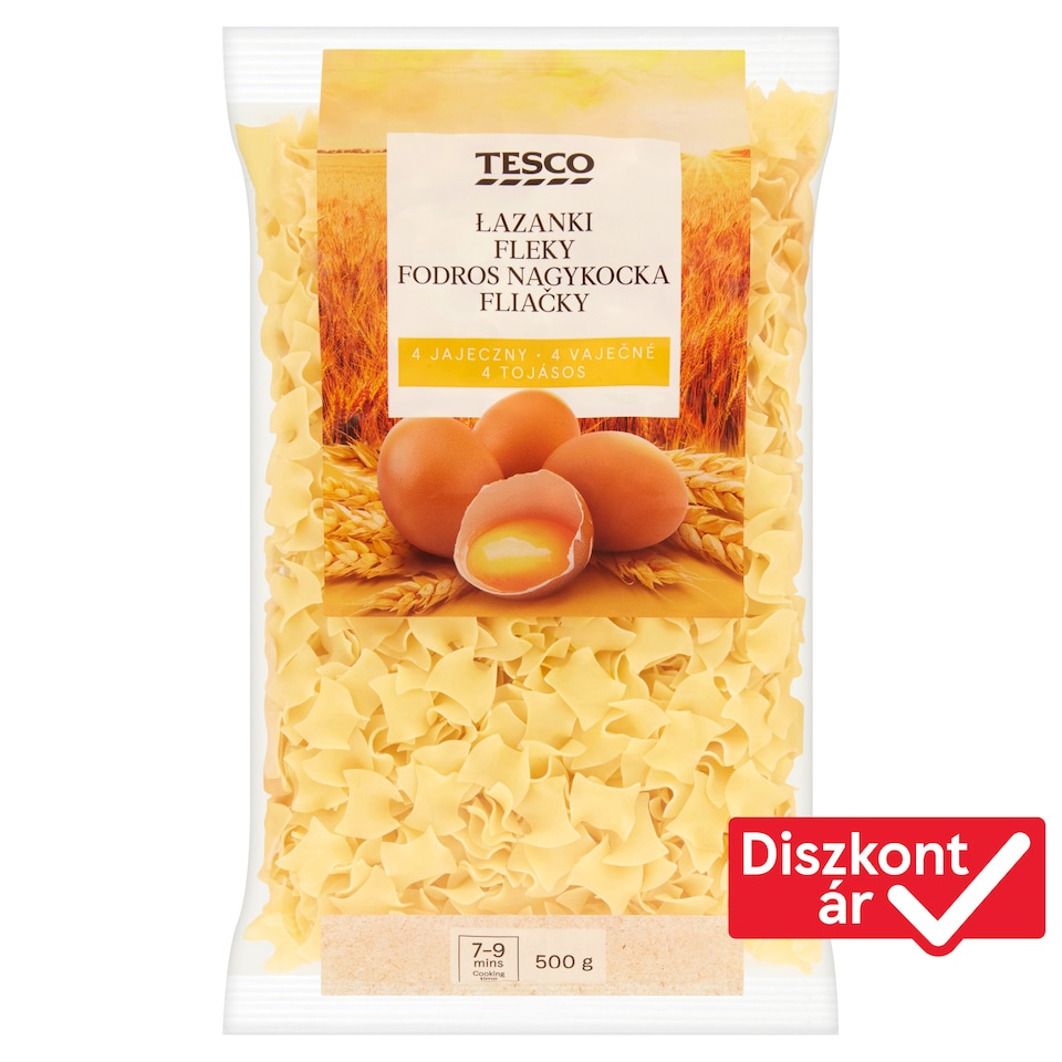 Tesco Frilled Large Square Dry Pasta with 4 Eggs 500 g