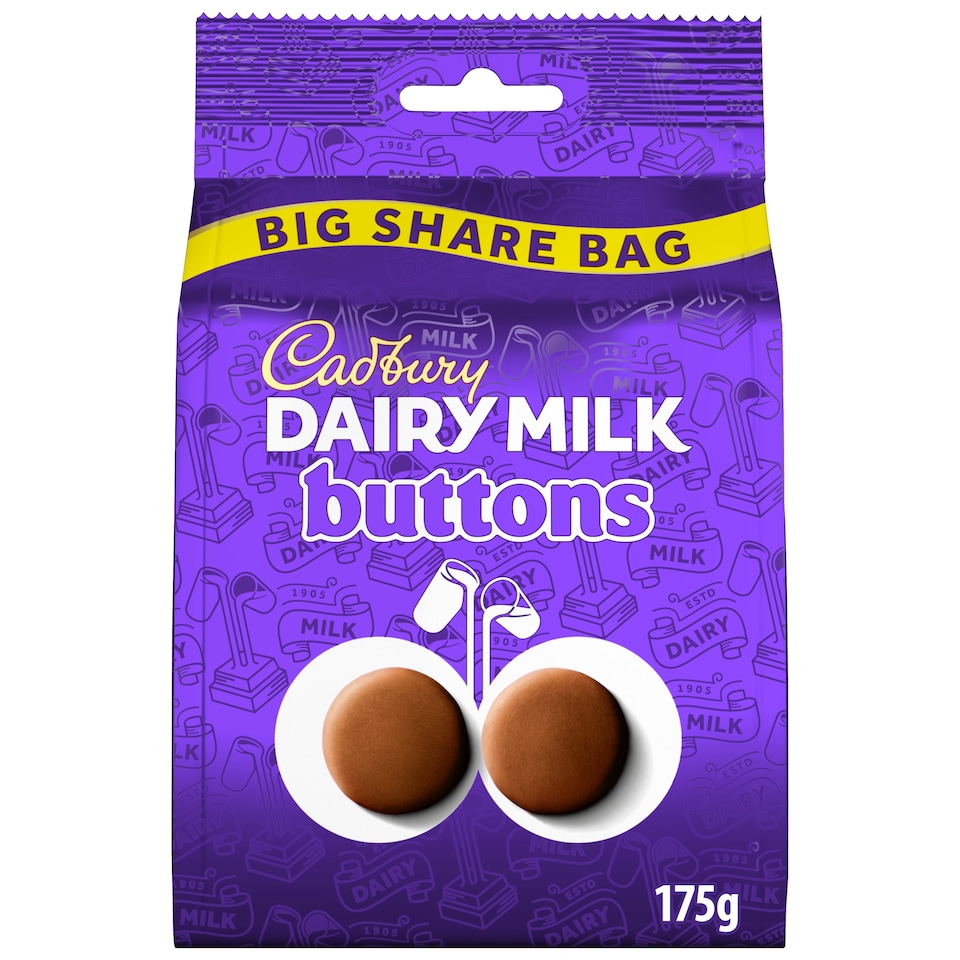 Cadbury Dairy Milk Giant Buttons 175G