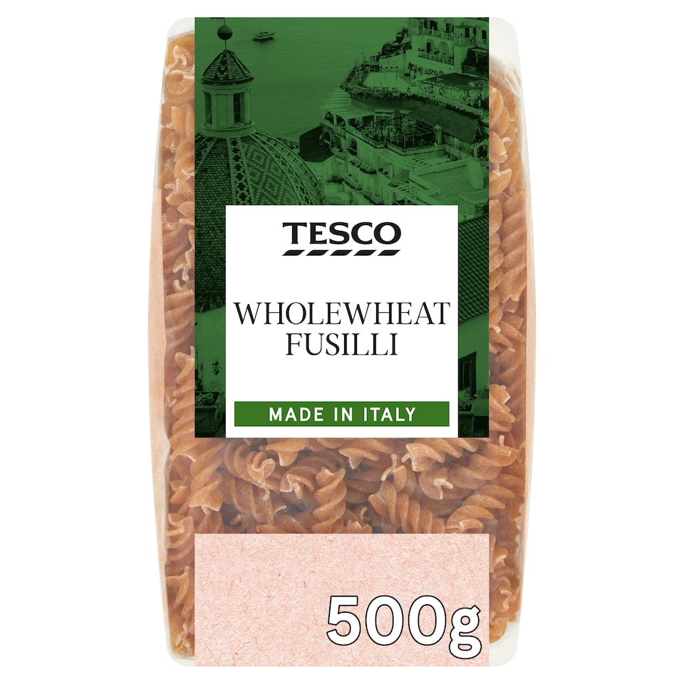 Tesco Whole Wheat Fusilli Pasta 500G