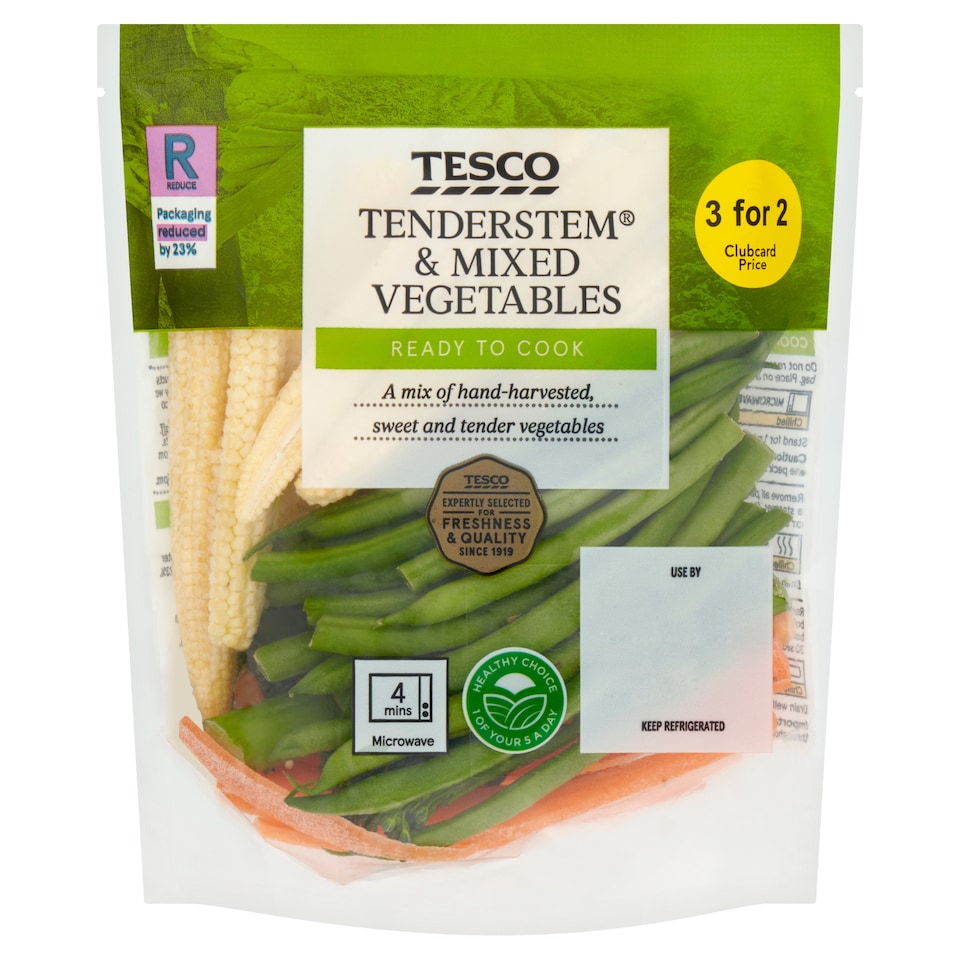 image 1 of Tesco Tenderstem & Mixed Vegetables 160G