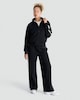 image 3 of F&F Active Wide Leg Side Stripe Joggers in Black