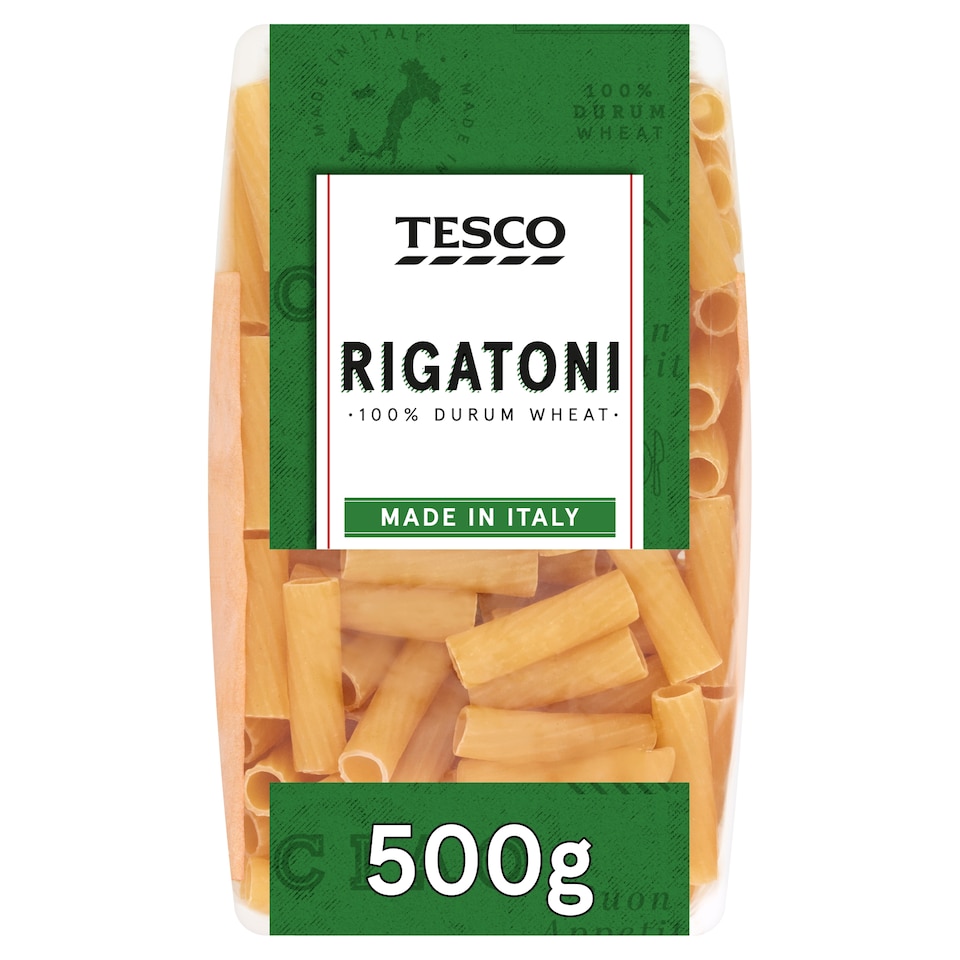 Tesco Rigatoni Pasta 500G