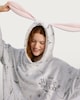 image 2 of Disney Winnie the Pooh Eeyore Fleece Hoodie in Grey