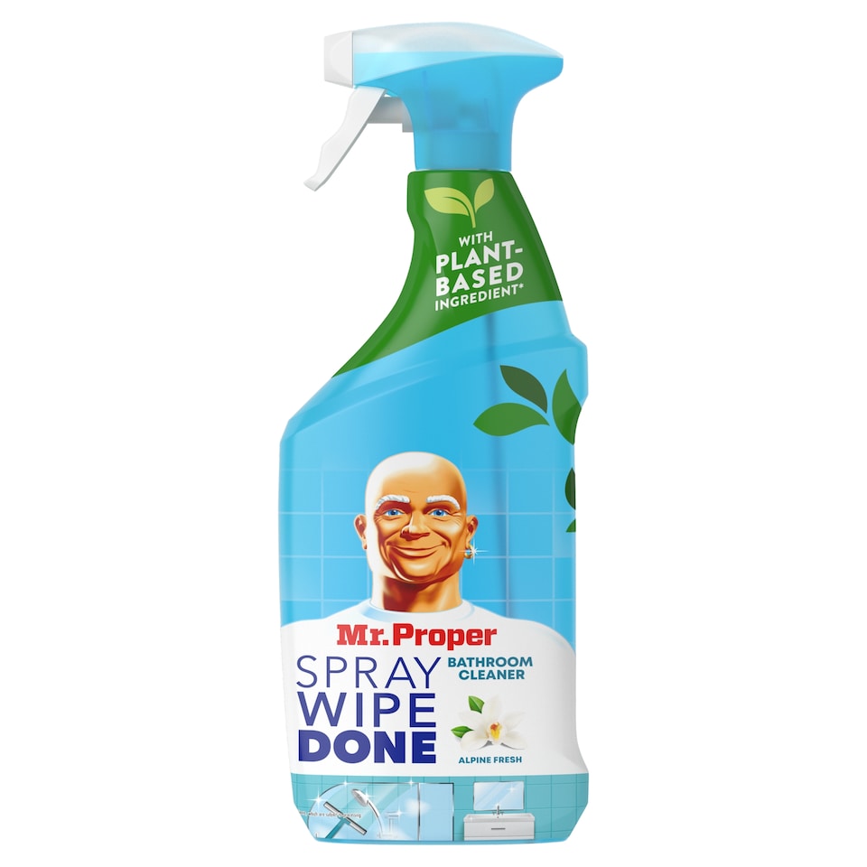 image 1 of Mr Proper Spray Wipe Done Odmašťovací Čisticí Sprej Alpine Fresh 800ml