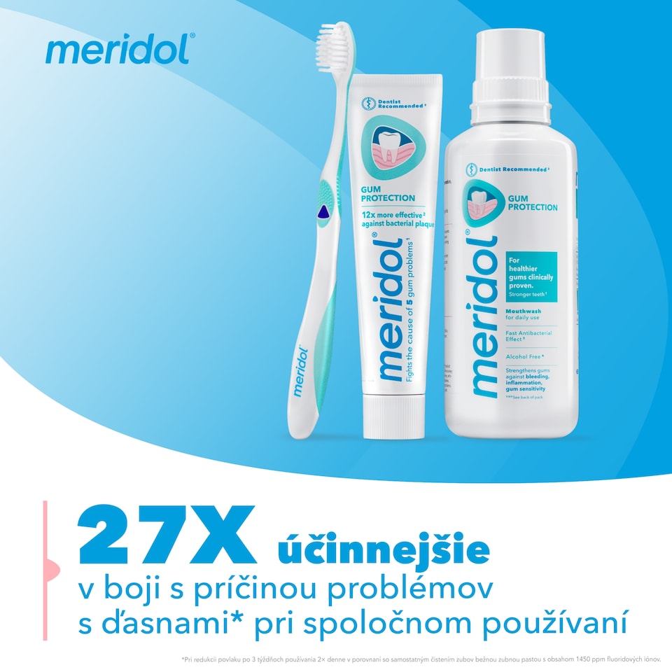 obrázok 1 z Ústna voda meridol Ochrana Ďasien