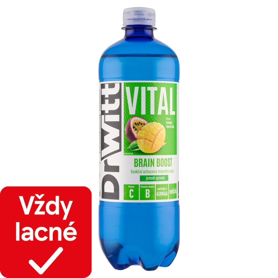 obrázok 1 z DrWitt Vital Brain Boost príchuť mango, marakuja 750 ml
