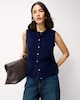 image 3 of F&F Knitted Crew Neck Vest in Navy