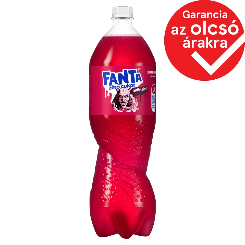 Fanta Zero Sugar Energy-Free Raspberry Flavor Carbonated Soft Drink with Sweeteners 1,75 l