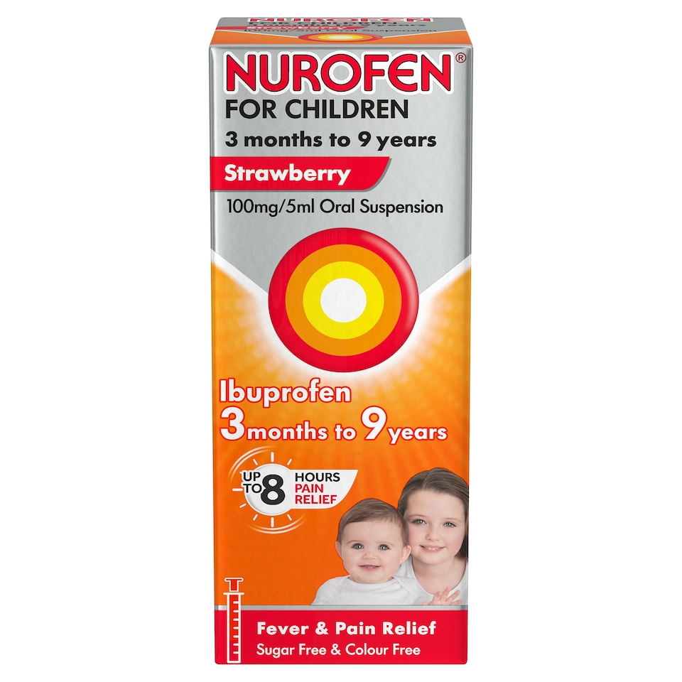 image 1 of Nurofen For Children Ibuprofen Oral Suspension - Strawberry 100ml