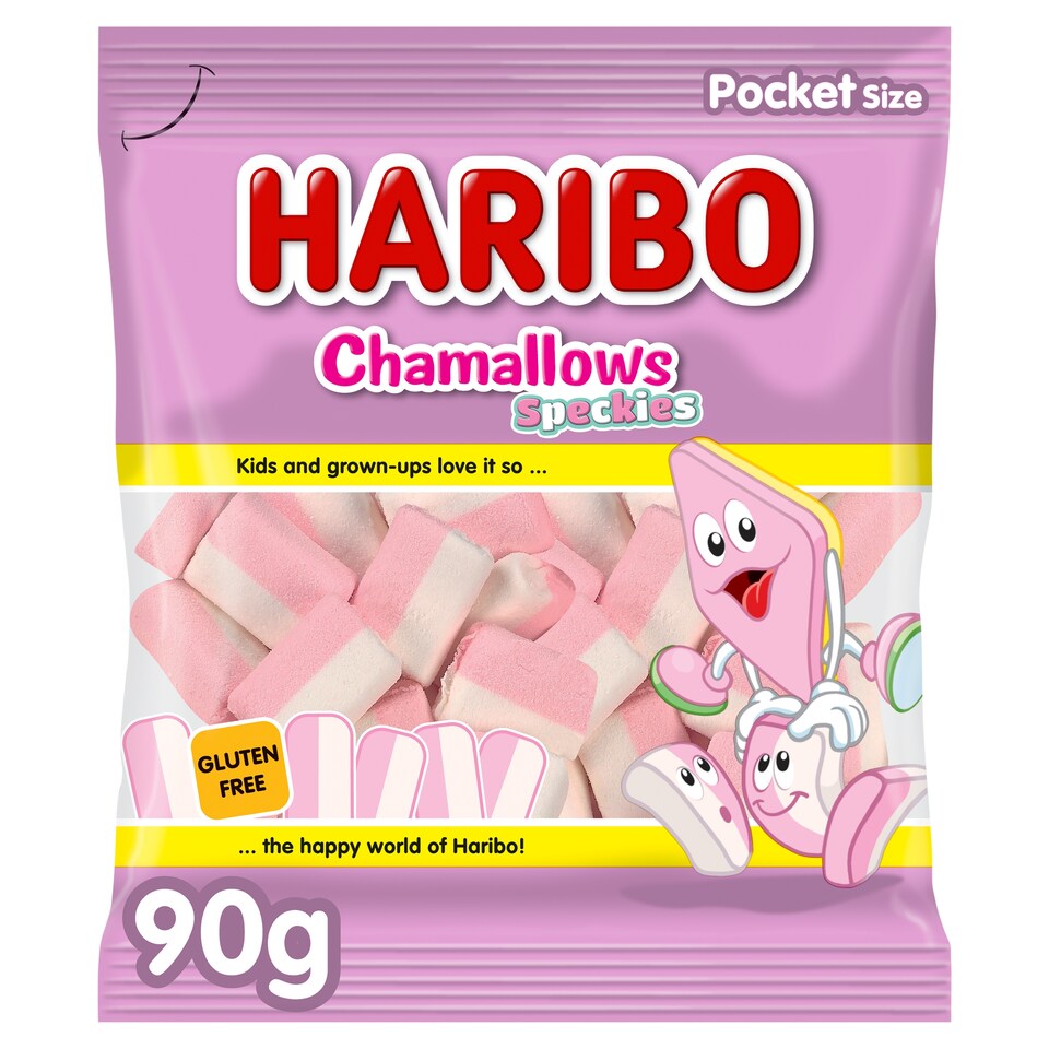 Haribo Chamallows Speckies penové cukríky 90 g