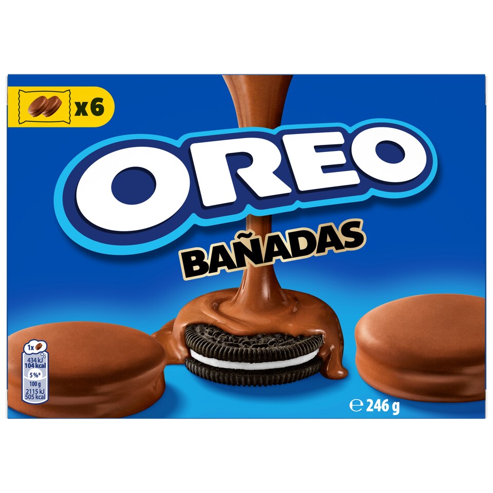 Oreo sušienky s vanilkovou náplňou, kakaová poleva 246 g