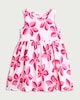 image 4 of F&F Girls Pure Cotton Floral Print Sleeveless Dress in Pink