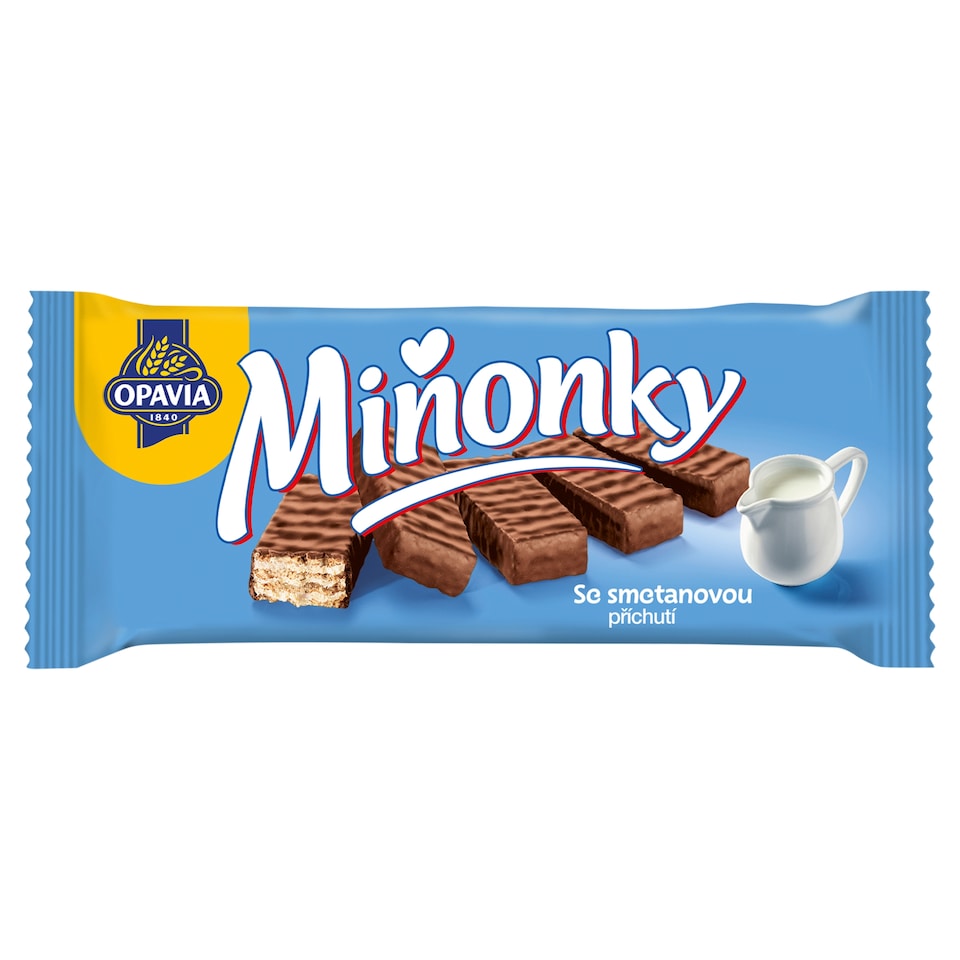 Opavia Miňonky Smetanové oplatky 50g
