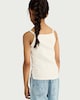 image 3 of F&F Girls Cotton Rich Ribbed Bead Vest in White