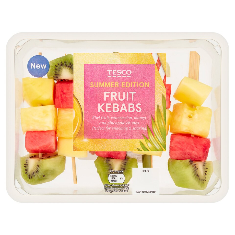 Tesco Fruit Kebabs 290G Tesco Groceries