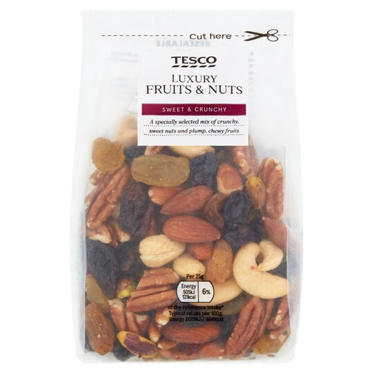 Tesco Wholefood Luxury Fruit & Nut Mix 300G Tesco Groceries