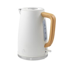 Fjord 1.7L Jug Kettle White with Wooden Accents