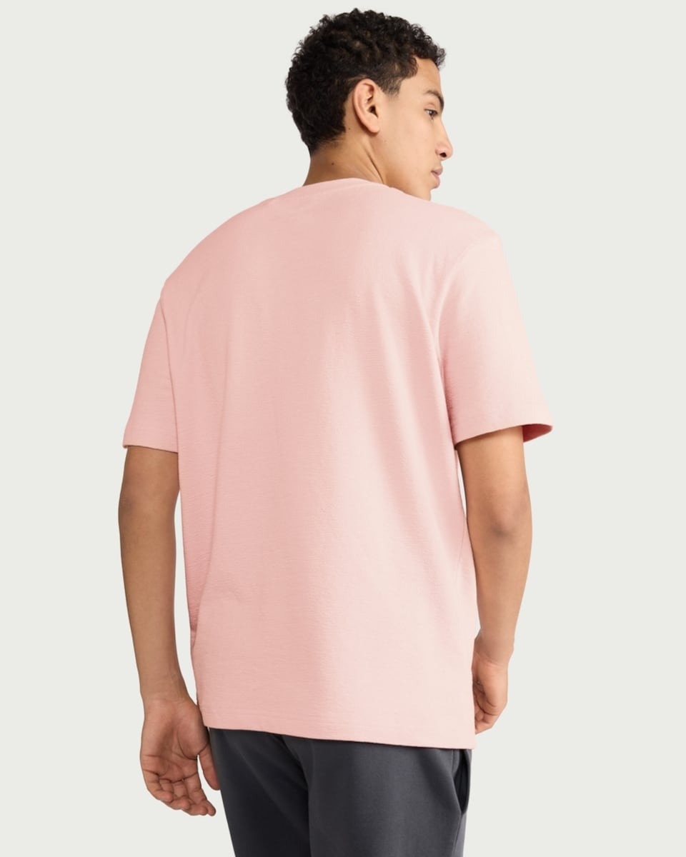 image 1 of F&F Pure Cotton Pocket Oversized Fit T-Shirt in Pink