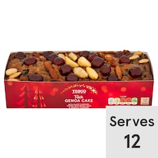 Tesco Cherry Genoa Cake 800G