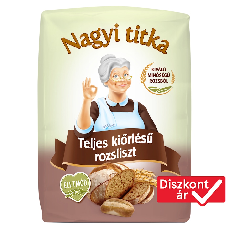 Nagyi titka teljes kiőrlésű rozsliszt 1 kg