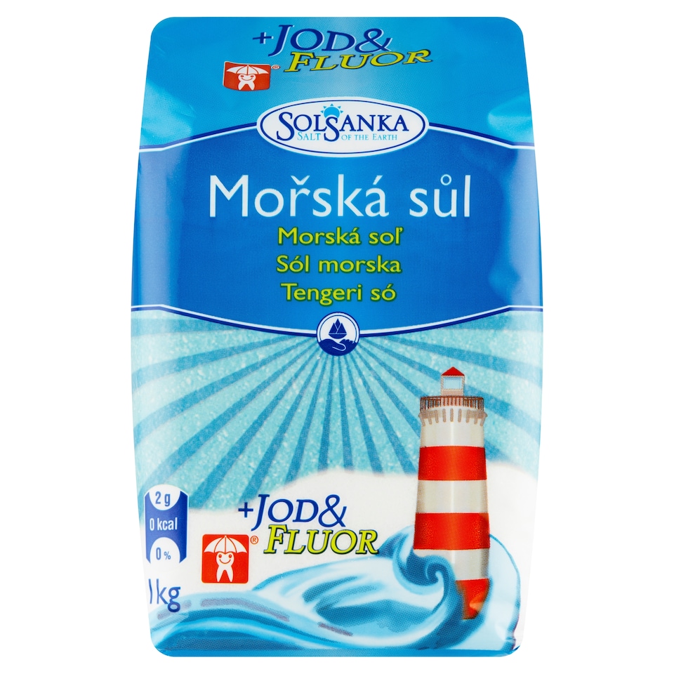 Solsanka Mořská sůl + jod & fluor 1kg