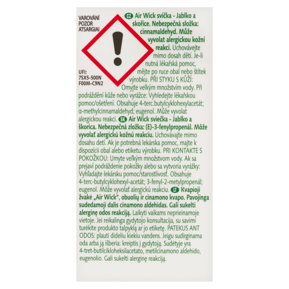 obrázok 1 z Air Wick Essential Oils Sviečka jablko a škorica 220 g