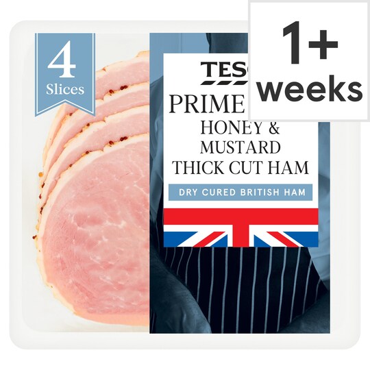 Tesco Prime Cuts Honey & Mustard Ham 125G Tesco Groceries