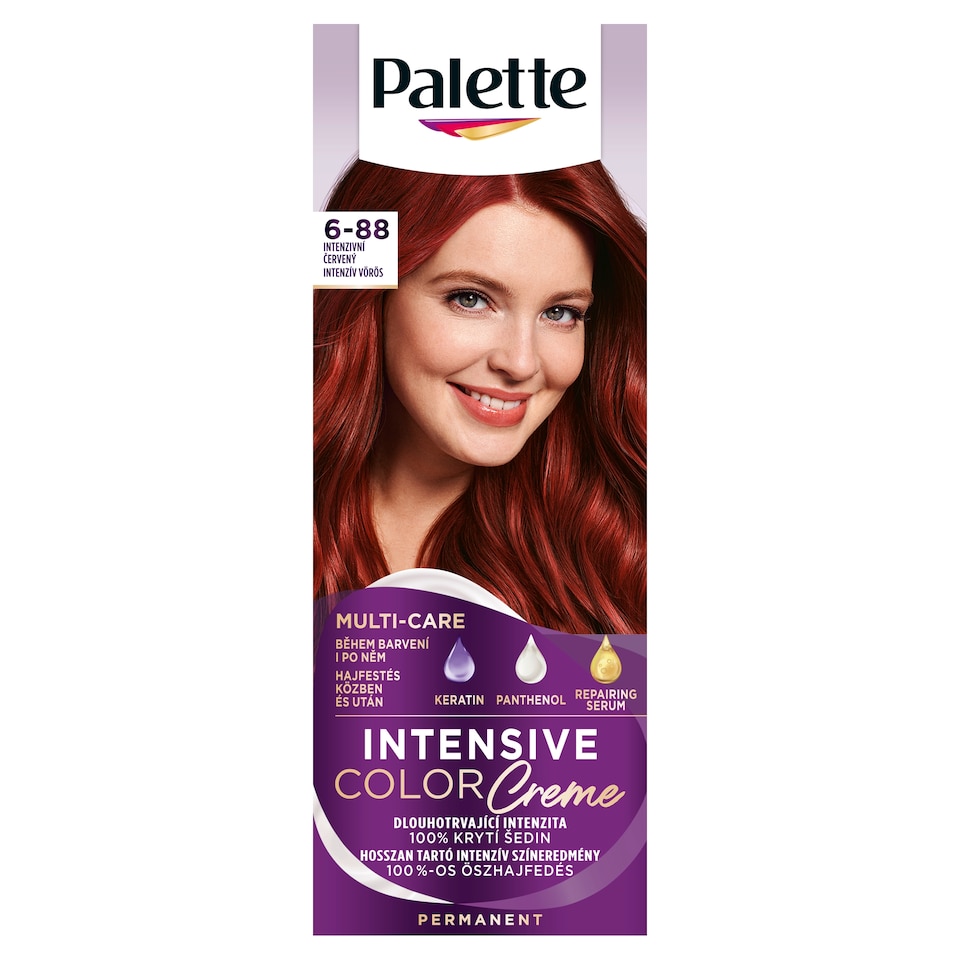 image 1 of Palette Intensive Color Creme Permanent Hair Dye 6-88 Intense Red