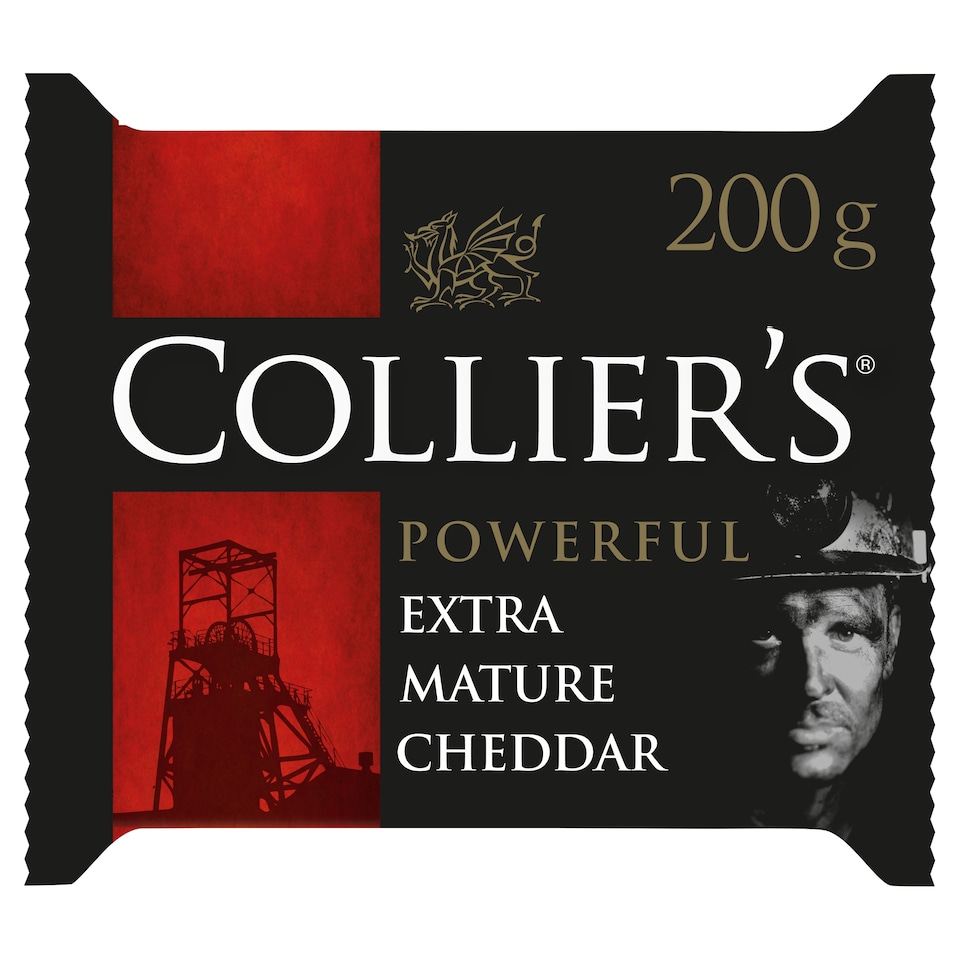 Colliers Powerful Welsh Cheddar Cheese 200 G