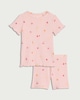 image 1 of F&F Baby 2-Piece Cotton Rich Fruit Set in Pink