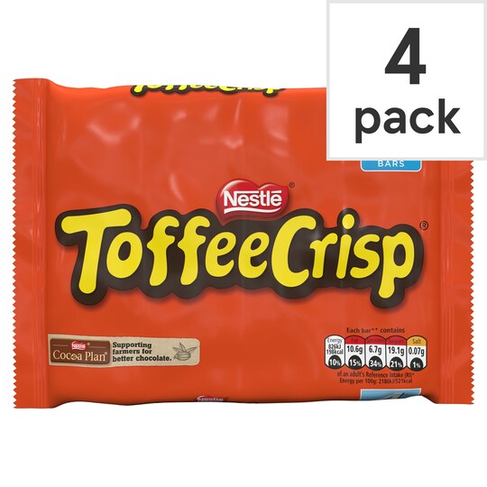 Nestle Toffee Crisp 4 X 38G Tesco Groceries