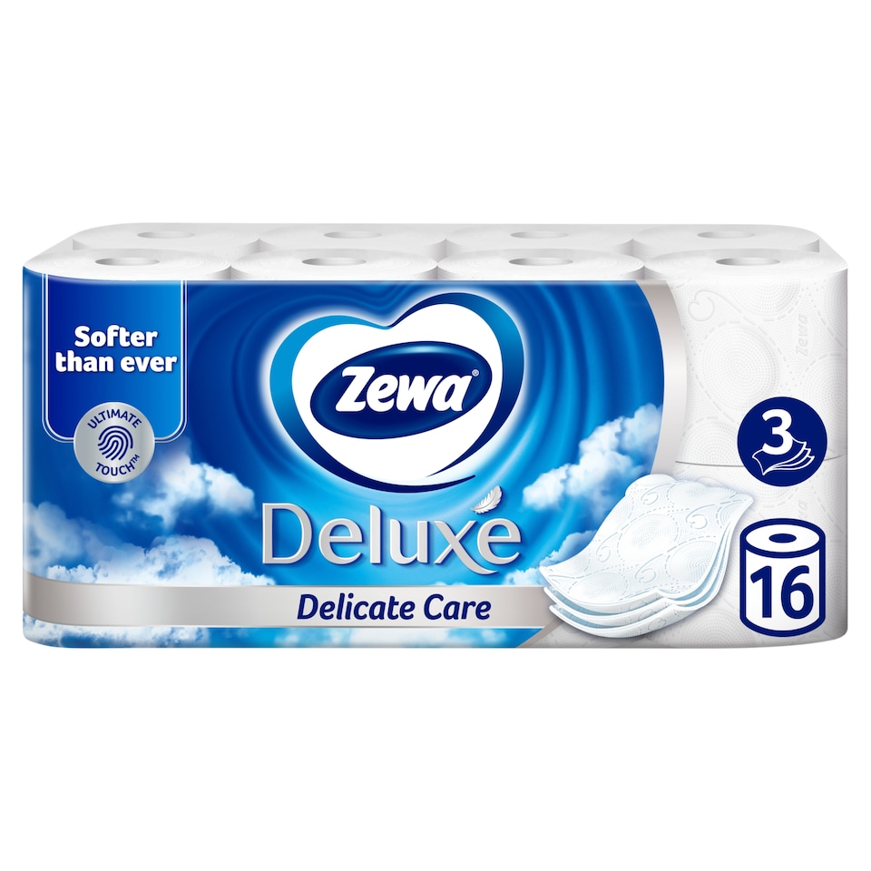 Zewa Deluxe Delicate Care toalettpapír 3 rétegű 16 tekercs  1. kép
