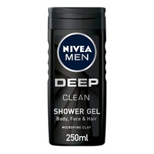 Nivea Men Shower Gel Deep Clean 250Ml