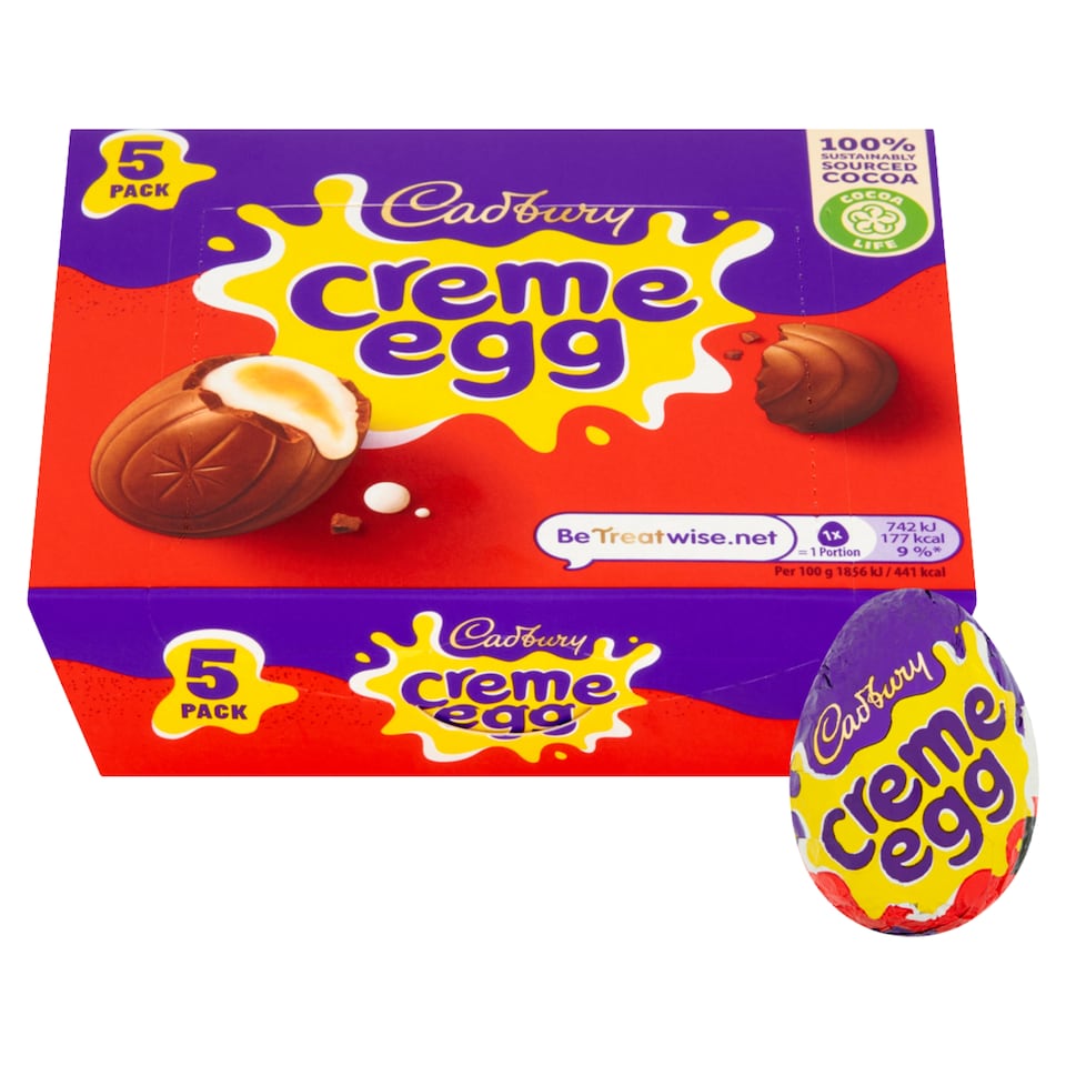 image 1 of Cadbury Creme Egg 5 Pack 200G