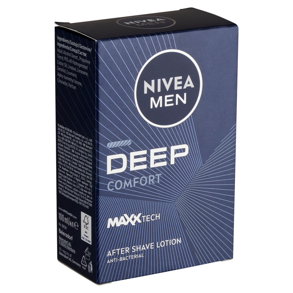 NIVEA MEN Deep after shave lotion 100 ml 1. kép
