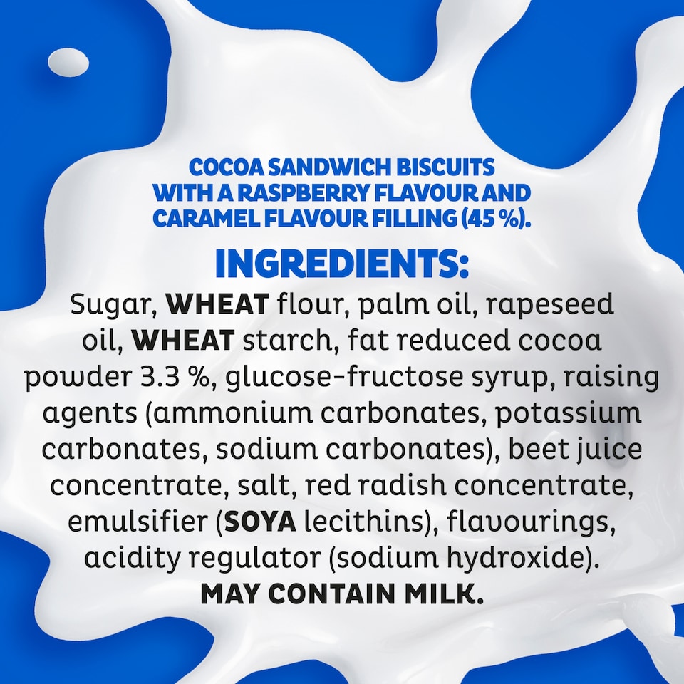 image 1 of OREO Twists Vanilla & Raspberry Cookie Sandwich Biscuits 157G