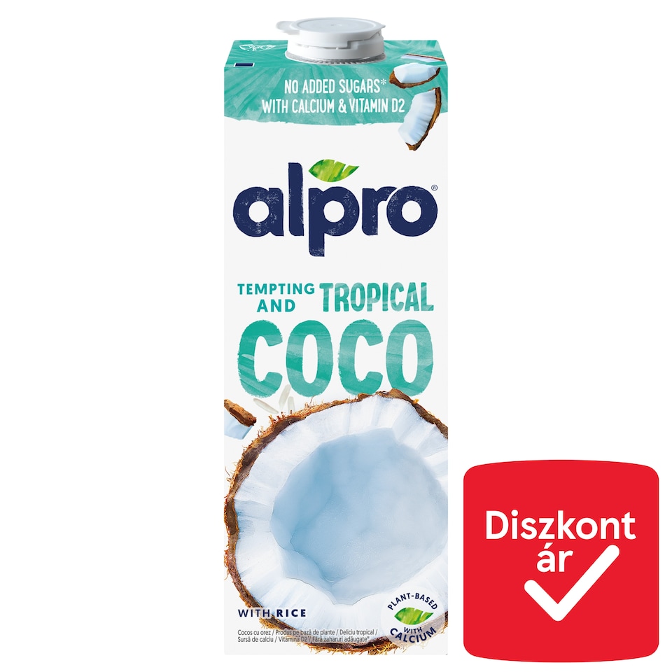 Alpro kókuszital rizzsel, hozzáadott kalciummal és vitaminokkal 1 l  1. kép