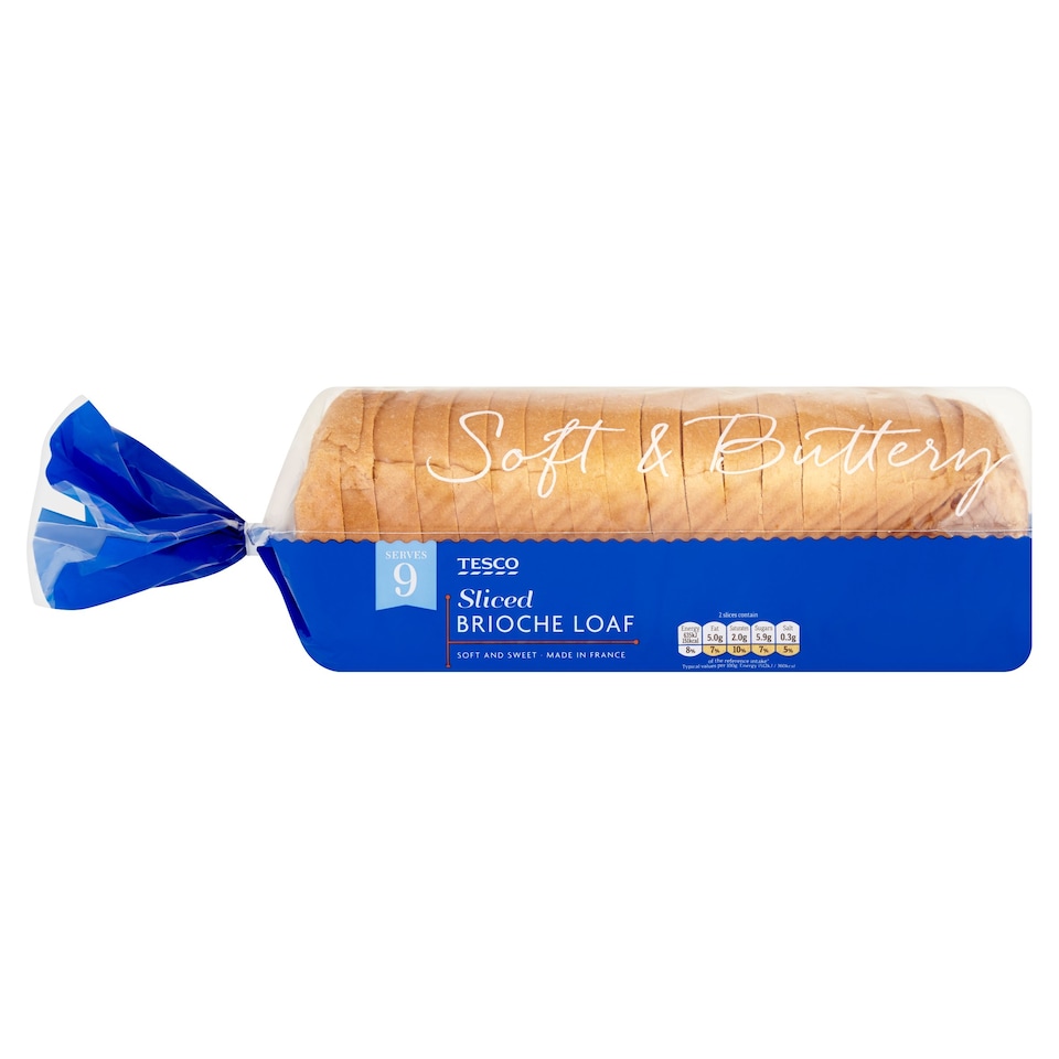 Tesco Sliced Brioche Loaf 400G