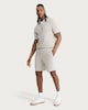 image 2 of F&F Textured Side Stripe Drawstring Shorts in Stone