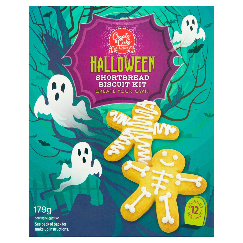 Create A Cake Skeleton Biscuit Kit 179G Tesco Groceries