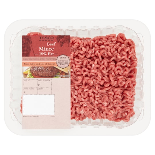 Tesco Beef Mince 500G 20 Fat Tesco Groceries tesco-beef-mince-500g-20-fat-tesco-groceries