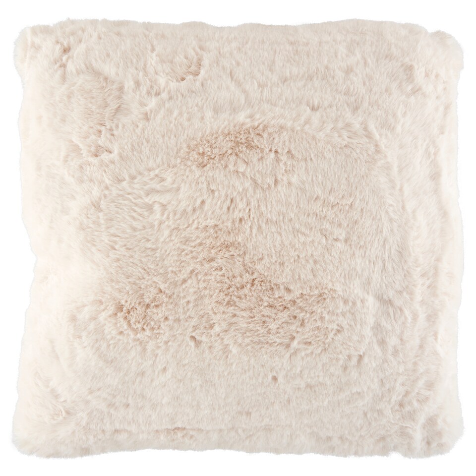 F&F Home Cream Faux Fur vankúš 45 x 45 cm