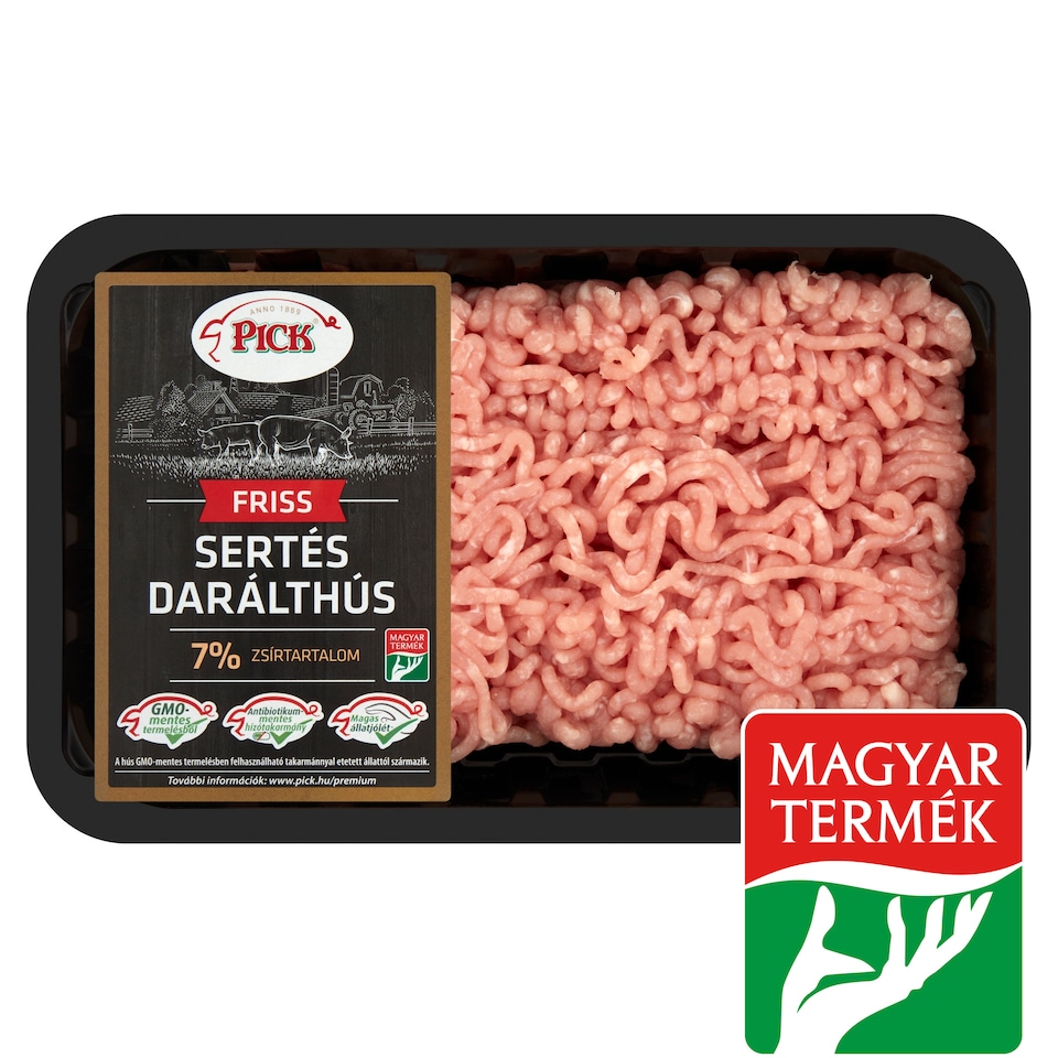 PICK friss sertés darált hús GMO mentes 7% zsírtartalommal 600 g